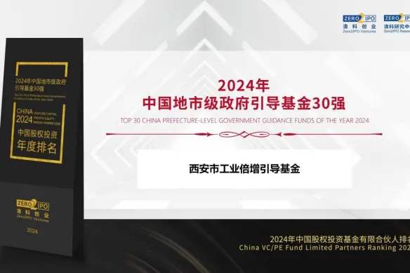奮楫爭先，載譽(yù)前行② || 西安市工業(yè)倍增引導(dǎo)基金獲評“2024年中國地市級政府引導(dǎo)基金30強(qiáng)”